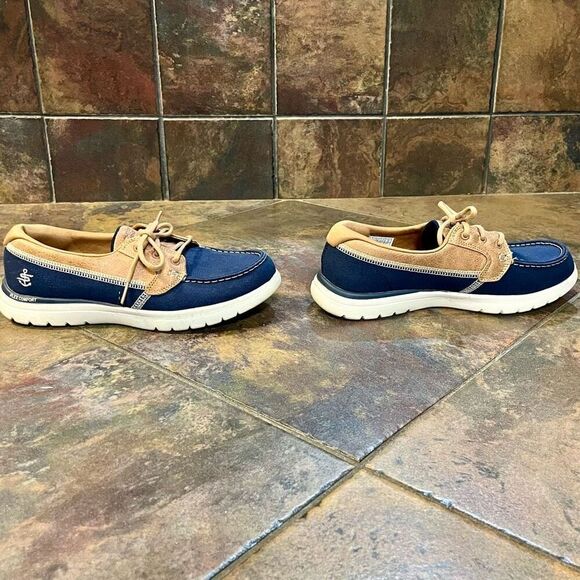 Skechers Air Cooled Goga Mat On The Go Flex Comfort Boat Shoes 6.5 - Picture 8 of 16